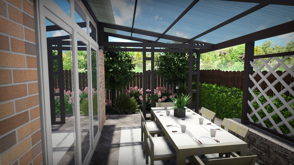 Ландшафтный проект с террасированием участка