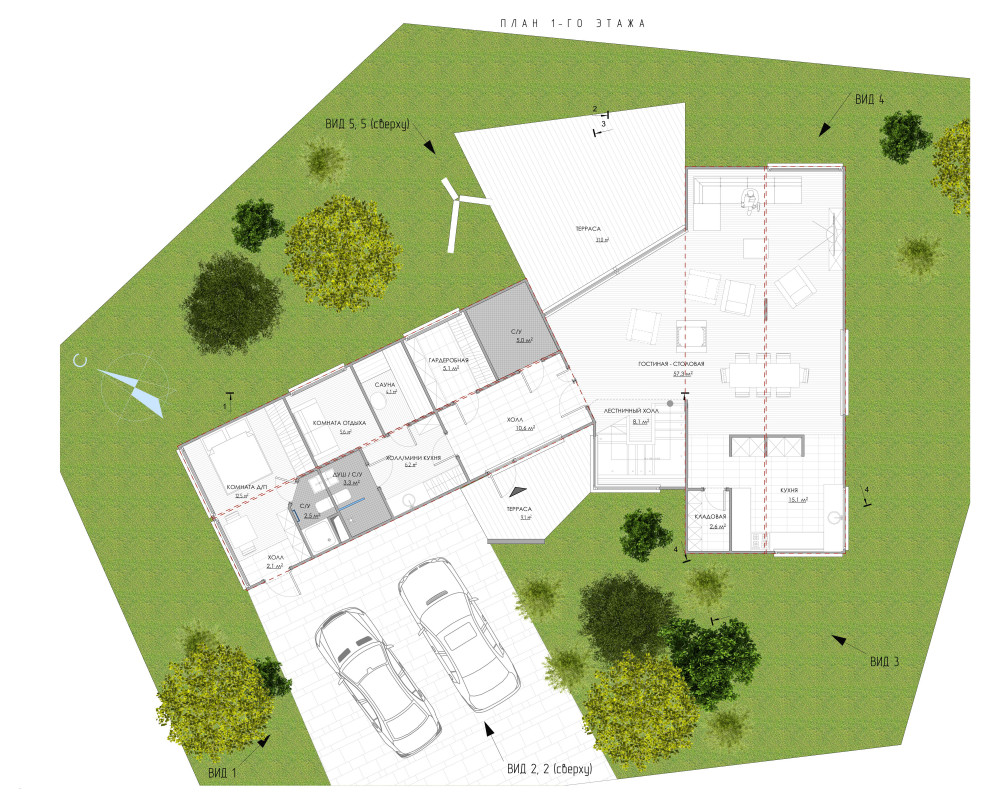 Дом из морских контейнеров