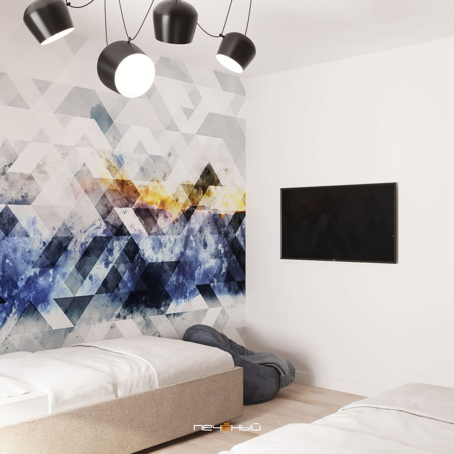 2023 Дизайн 2-комн квартиры в стиле минимализм, 76 м2, Москва, Первый Московский