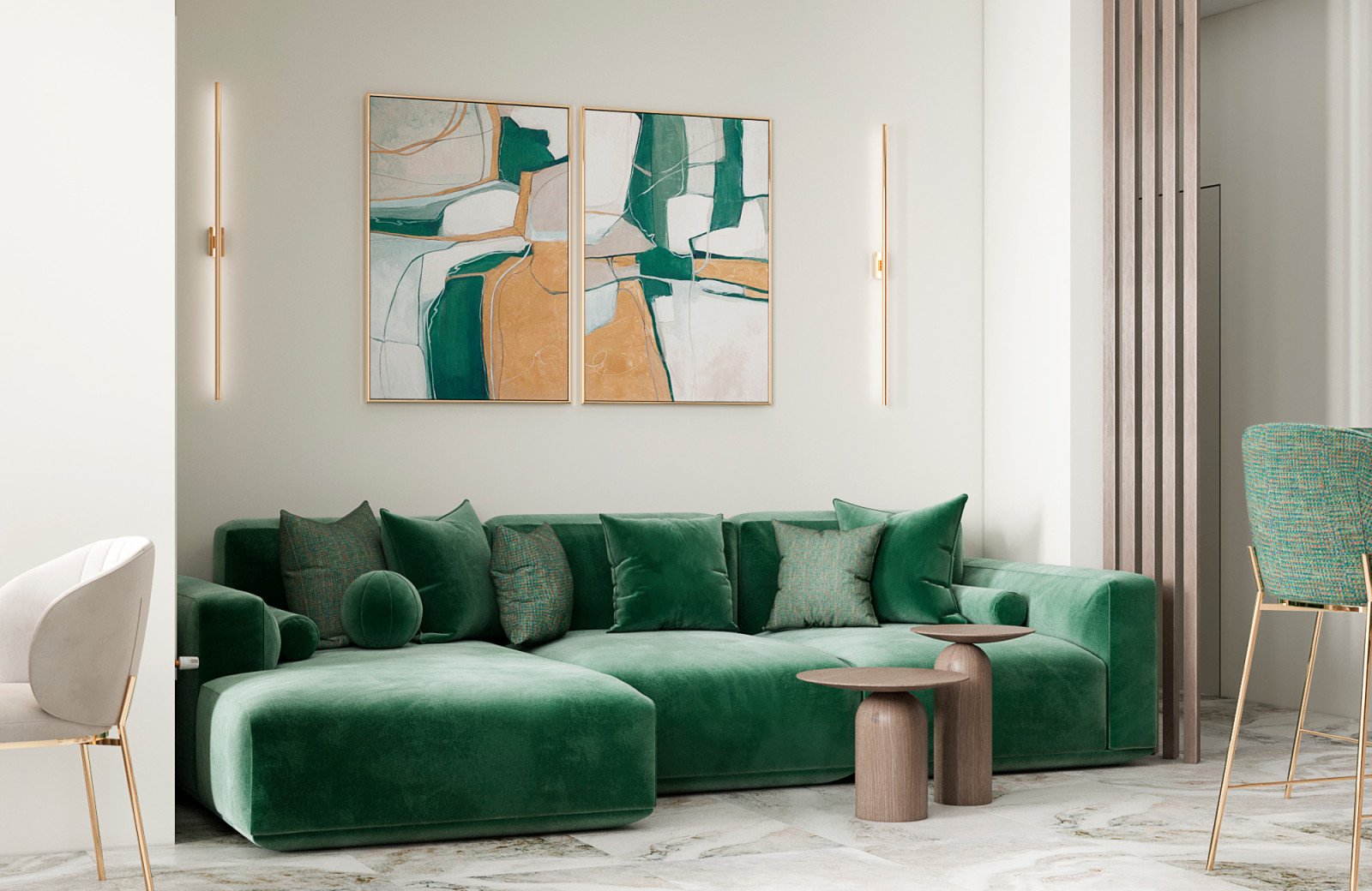 Квартира для молодой семьи с двумя детьми и домашним питомцем.