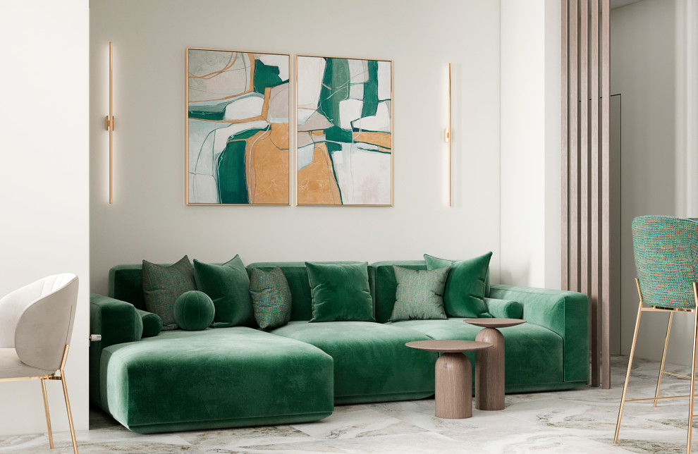 Квартира для молодой семьи с двумя детьми и домашним питомцем.