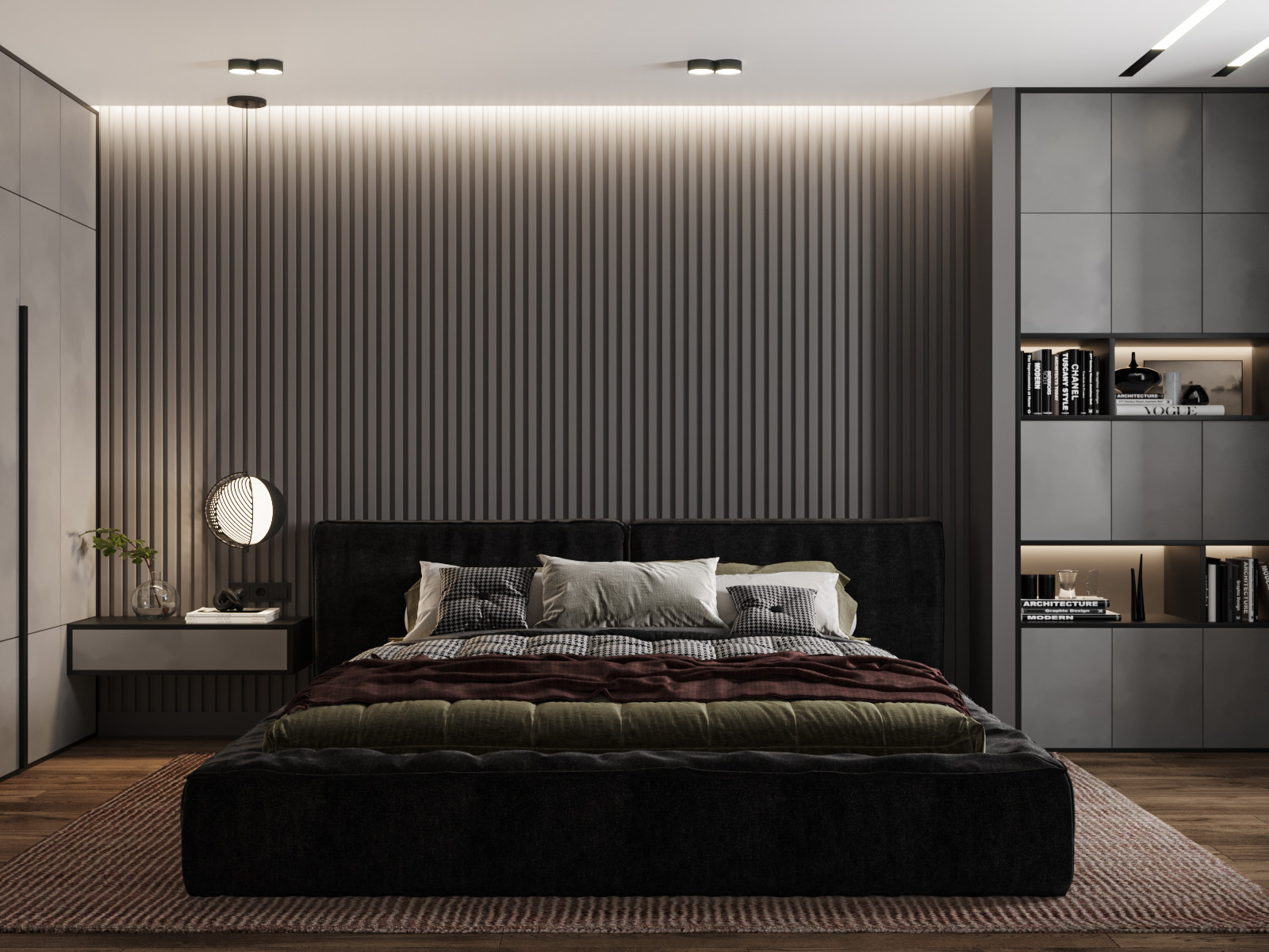 Blackflat. Квартира в ЖК Палаццио, 45 кв.м.