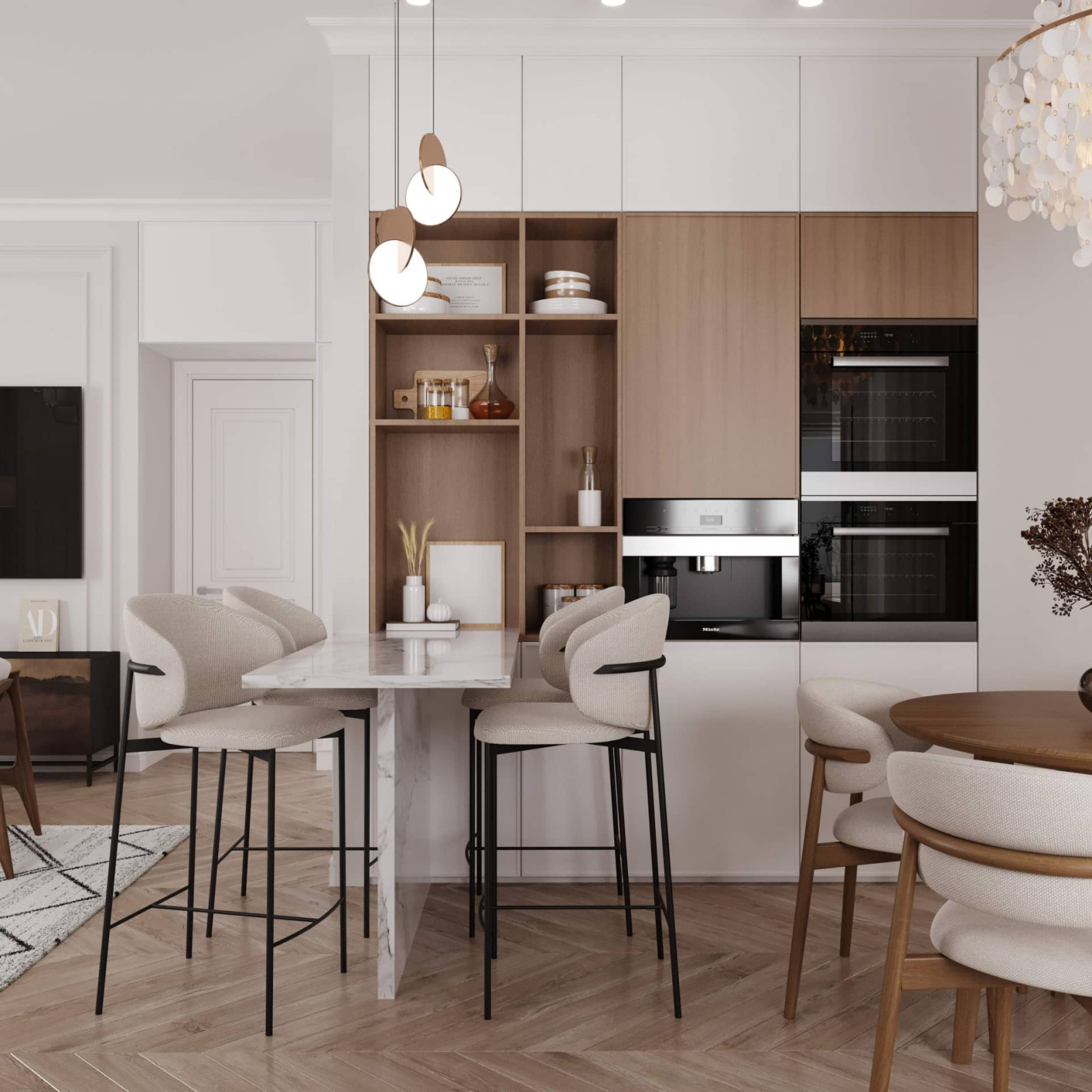 Дизайн и ремонт квартиры на Каланчёвской улице — Плюшевый комфорт