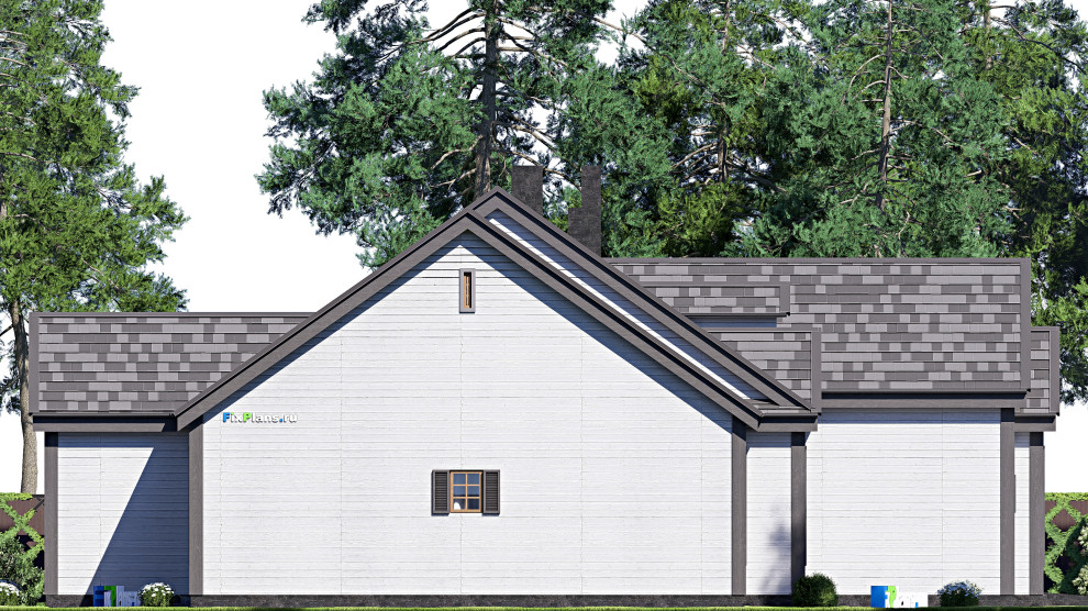 Проект дома с мансардой 21х24 м S297м2 F-17144