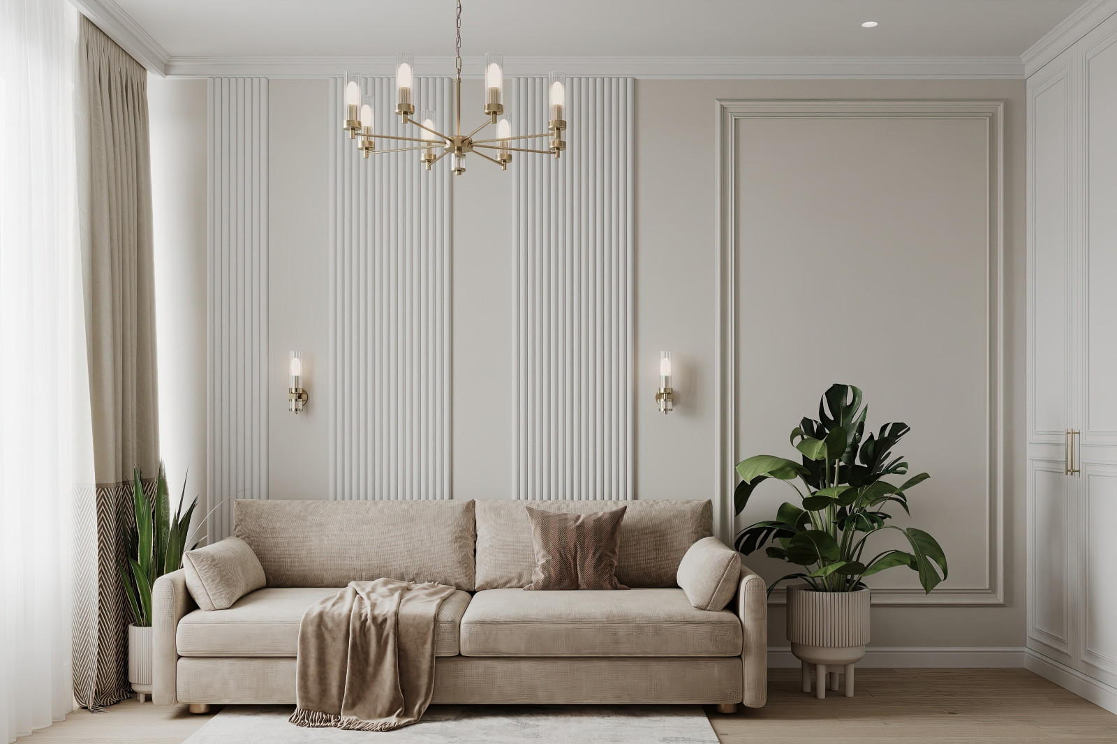 Дизайн и ремонт квартиры в ЖК Сердце Столицы - Поэзия неоклассики