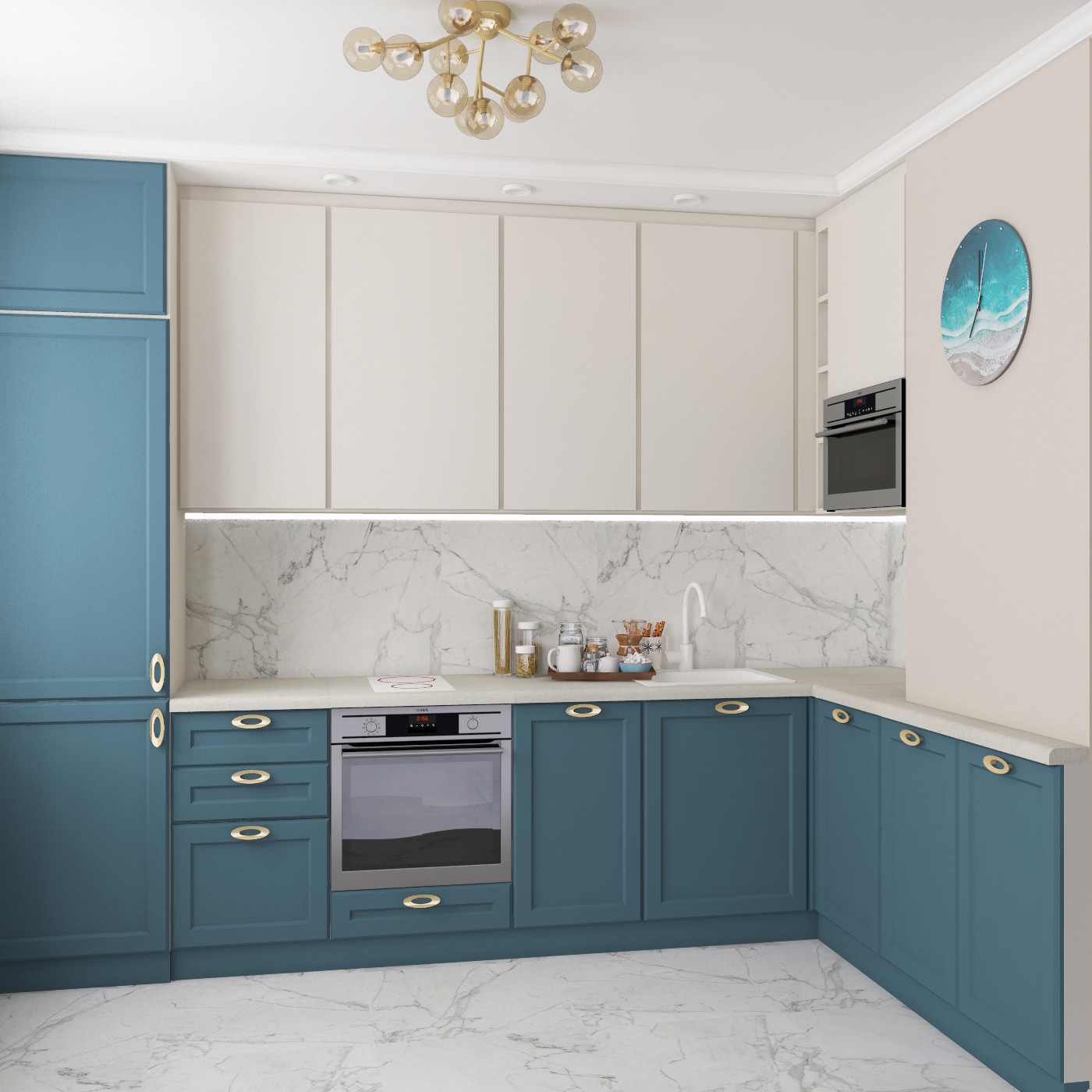 Дизайн квартиры "Золотая линия"