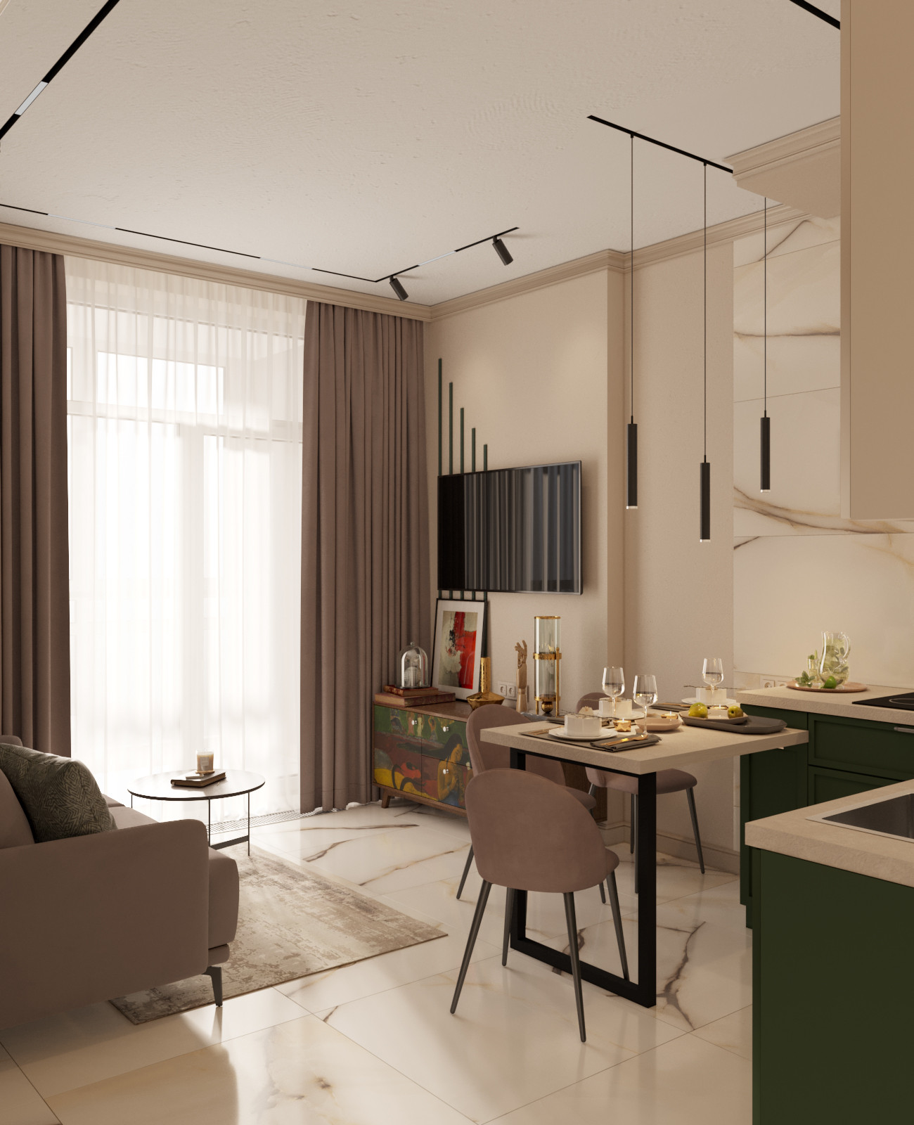 Уютные апартаменты в центре Москвы