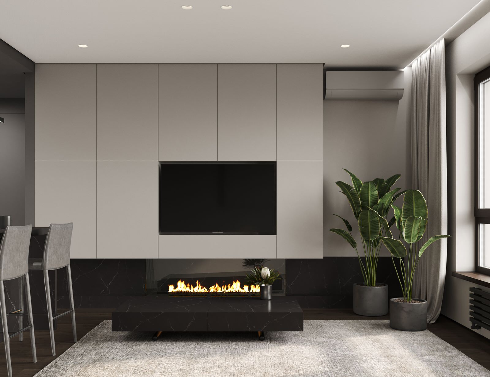 Кухня-гостиная ЖК "Жулебино парк"