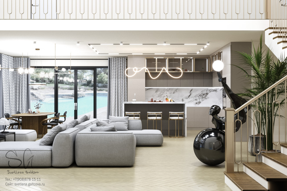 Визуализация двухэтажного дома