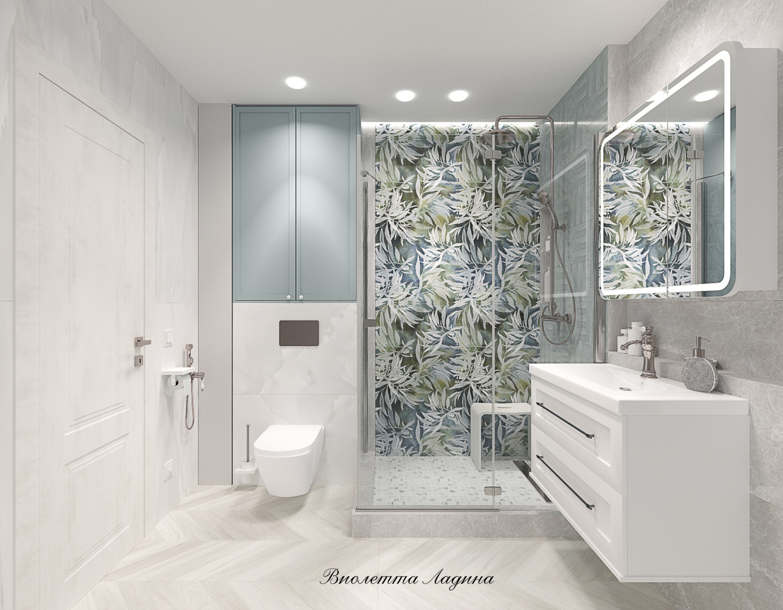 Квартира  в светлых тонах.. Двушка.