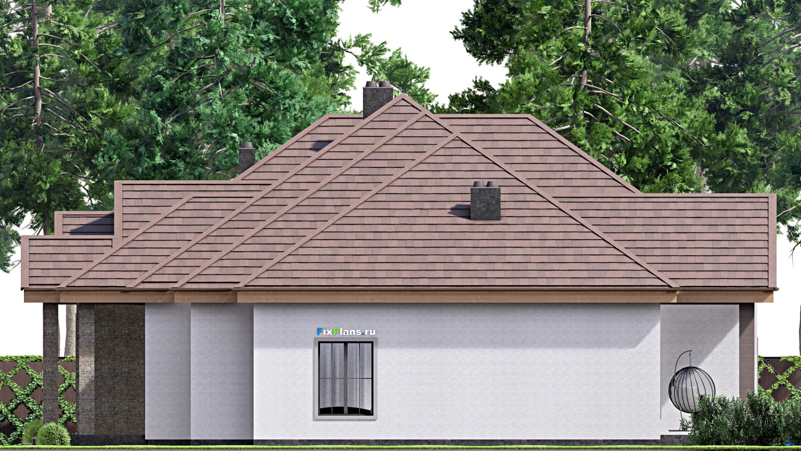 Проект одноэтажного дома 23х19м S429м2 F-16901