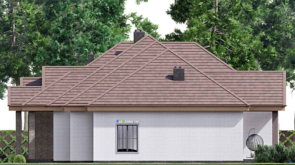 Проект одноэтажного дома 23х19м S429м2 F-16901