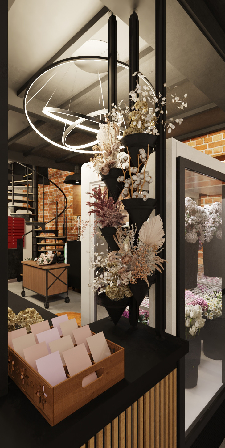 Коммерция. Двухэтажный Цветочный магазин 32 м²