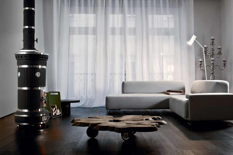 Печь камин SERGIOLEONI MariaLuigia, black