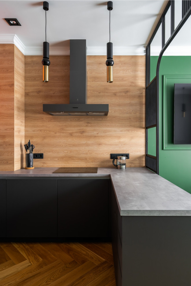 Небанальный лососевый в сочетании с серым