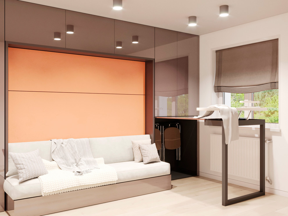 комната для 2ух человек мебелью трансформер