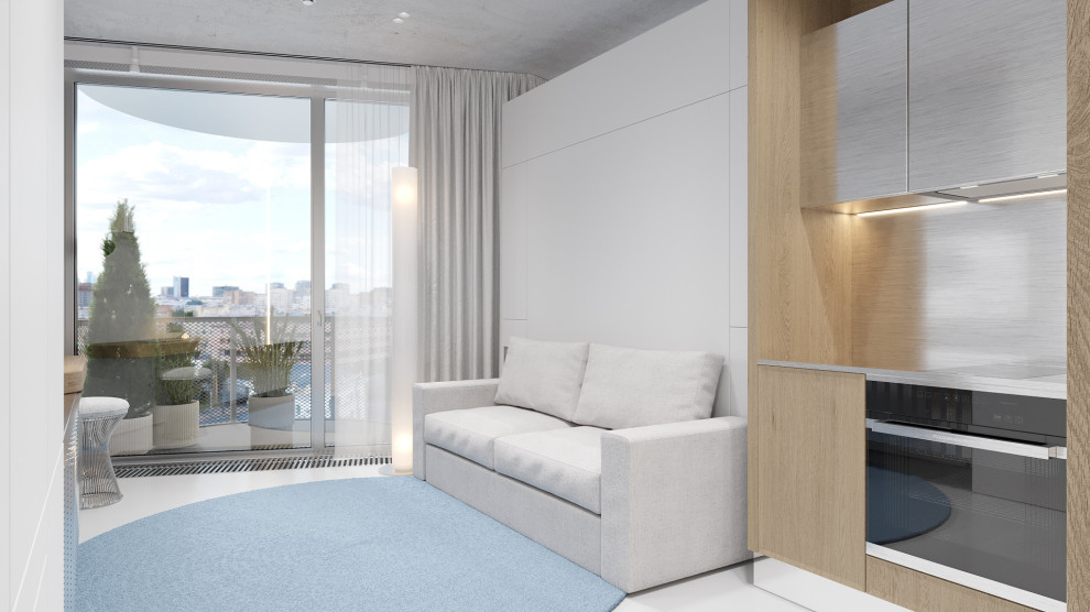 Обложка проекта: Апартаменты ЖК Логос на Тульской, 30 кв.м 2023 год