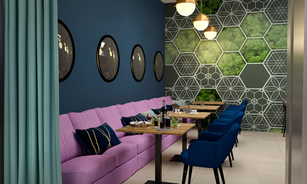 Дизайн - проект кафе в БЦ "Авиатор"