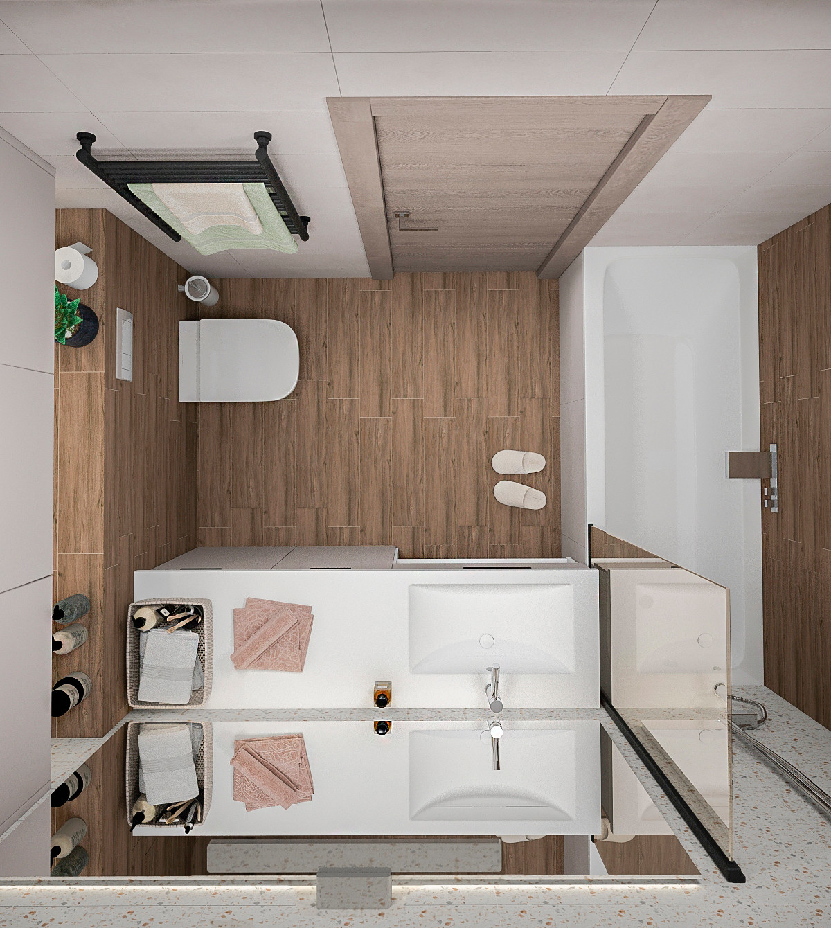 Визуализации квартиры для молодой пары(евродвушка)