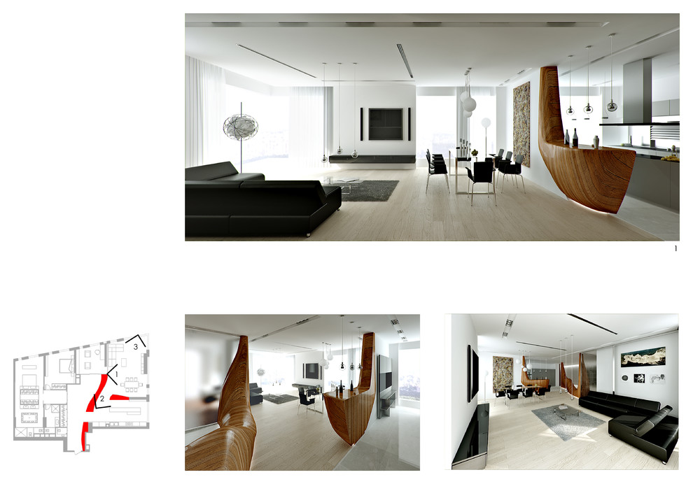 Проект квартиры в ЖК Мосфильмовский