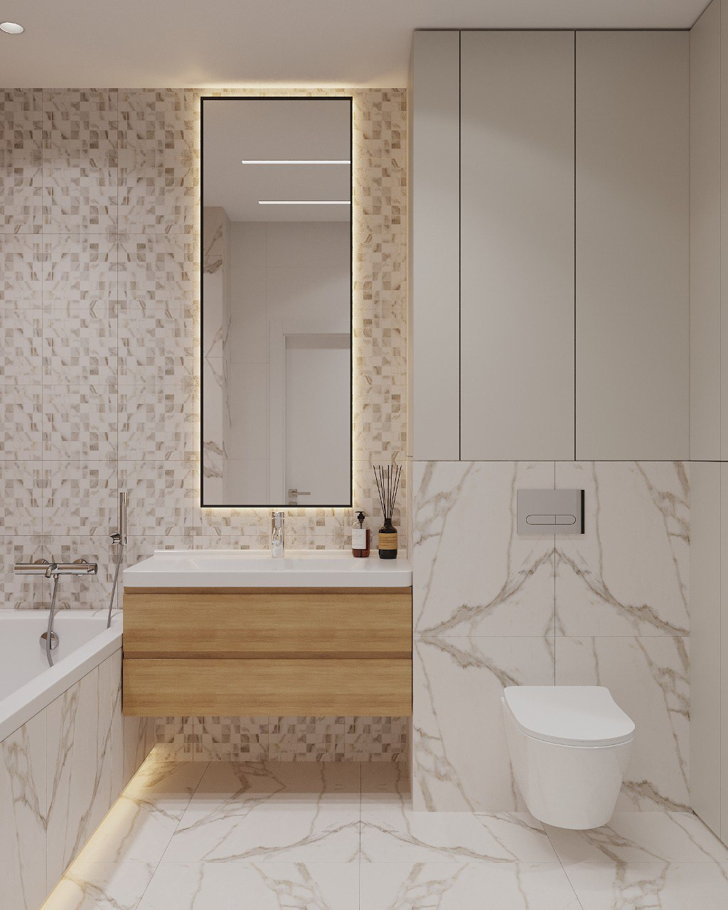 Дизайн 3-х комнатной квартиры в ЖК ГАЛАКТИКА PRO