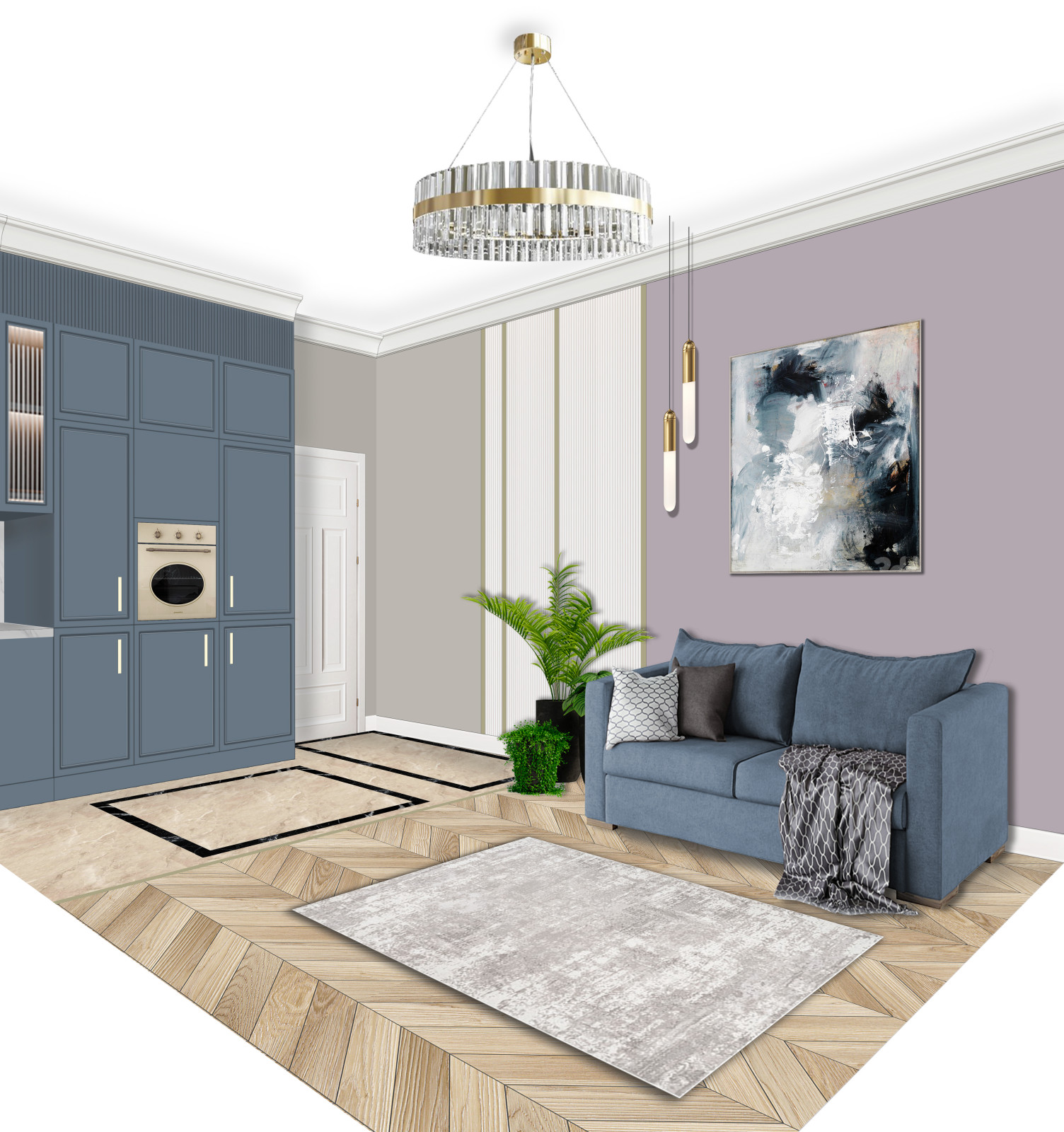 Обложка проекта: 3d коллажи интерьеров