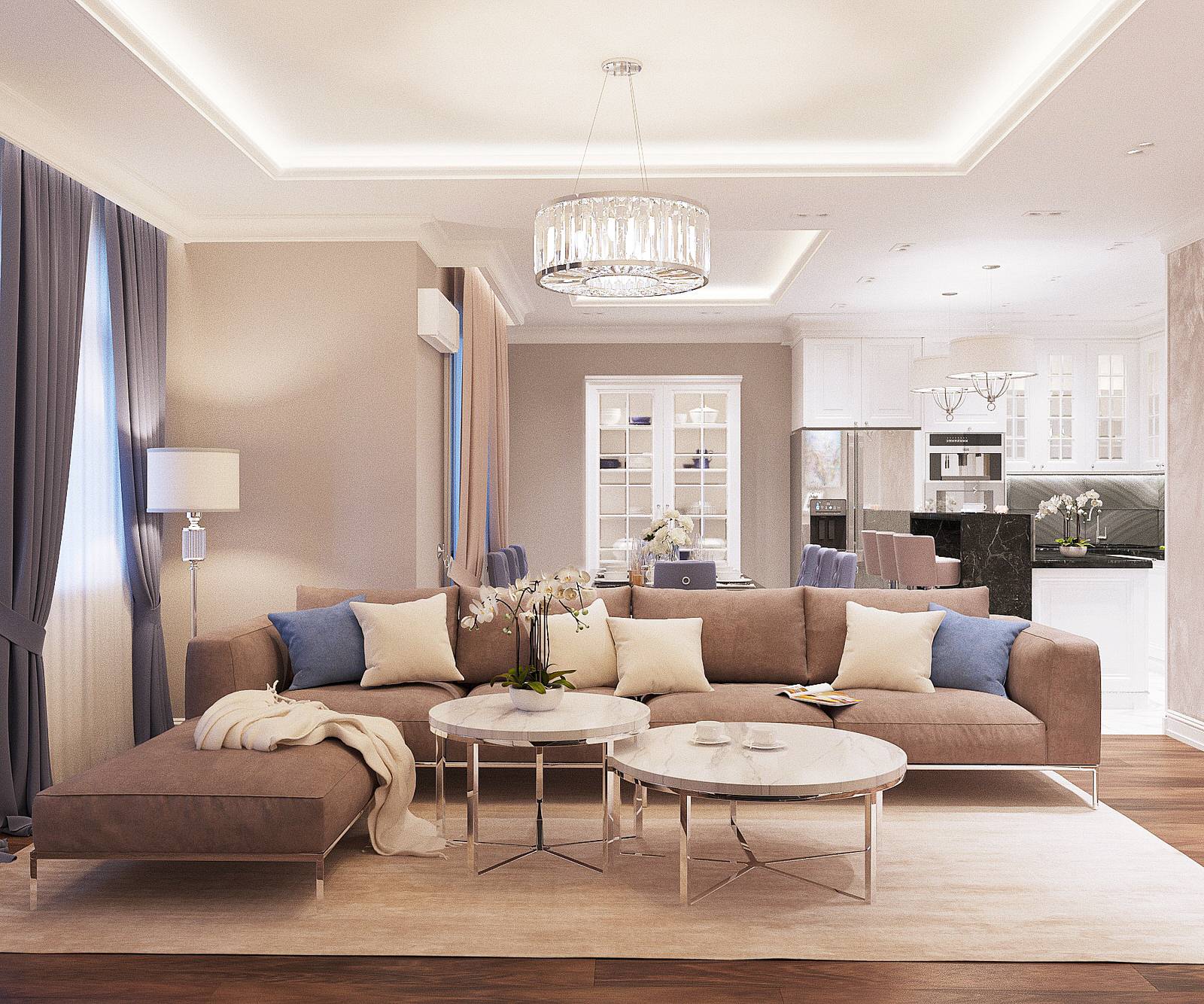 Обложка проекта: Квартира в ЖК Николаевский Ансамбль, 100 м2