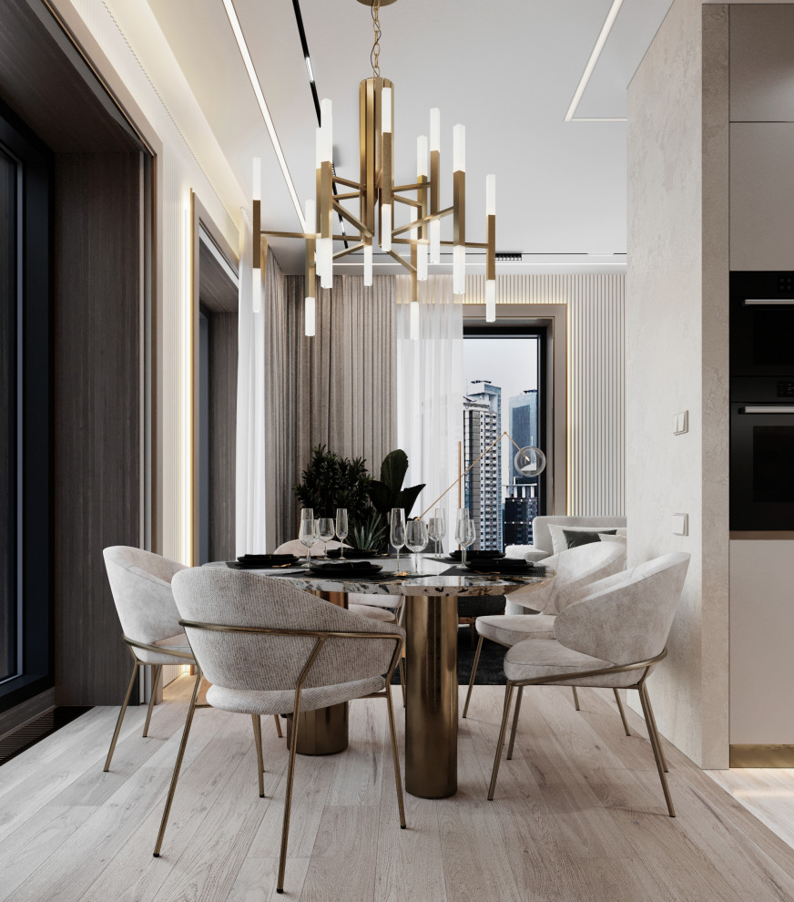 Обложка проекта: Квартира в ЖК Prime Park в современном стиле. Визуализация