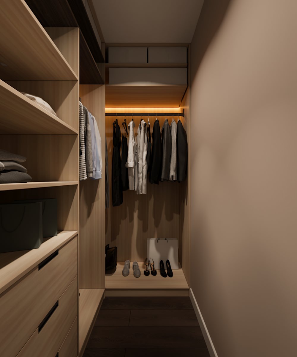 Гардеробная из проекта "Horizont"