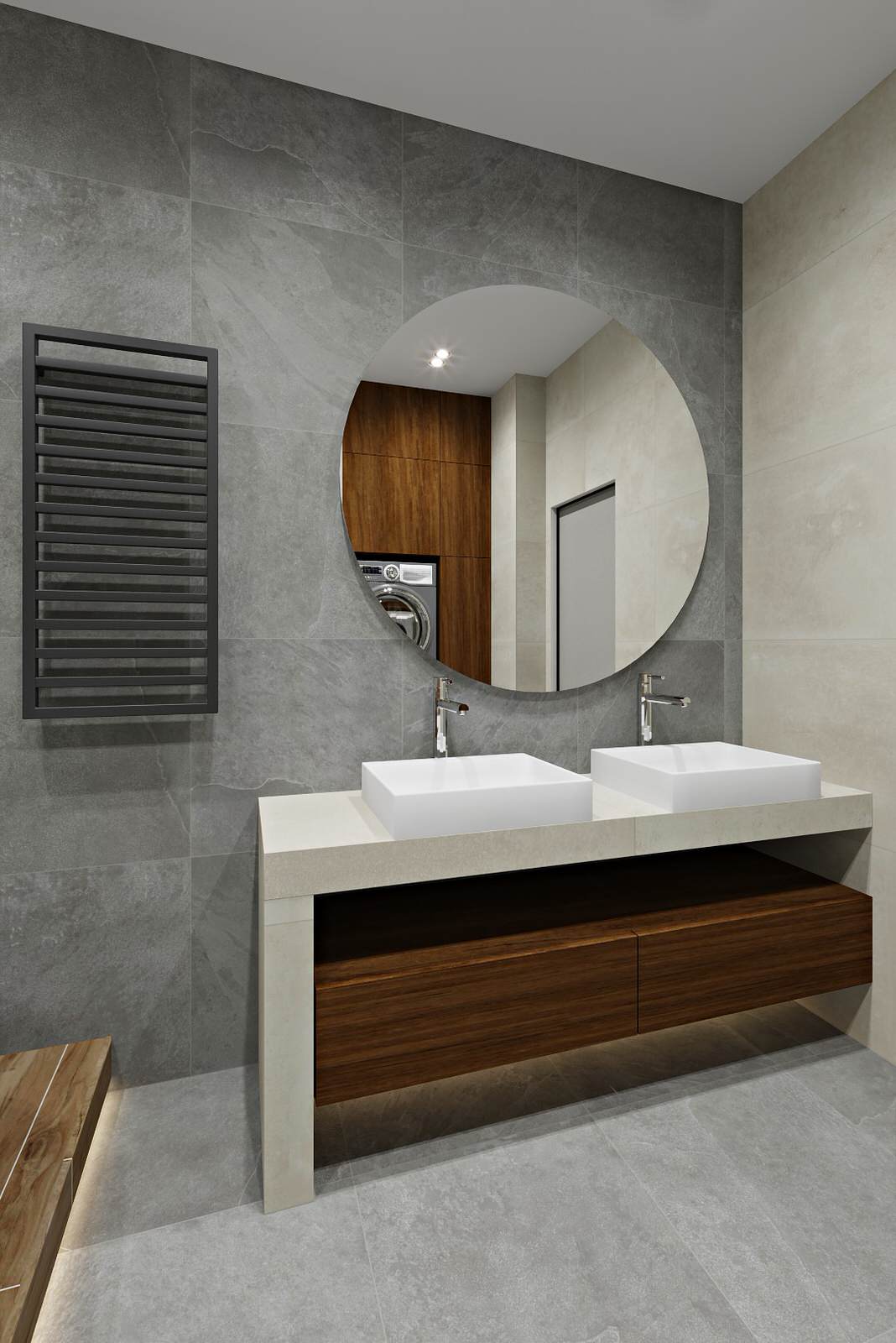 Санузел в стиле лофт