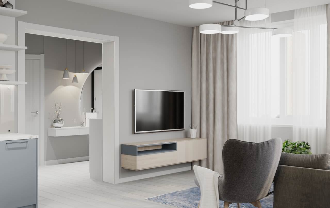 ДИЗАЙН ПРОЕКТ ПАСТЕЛЬНЫЙ ГОЛУБОЙ