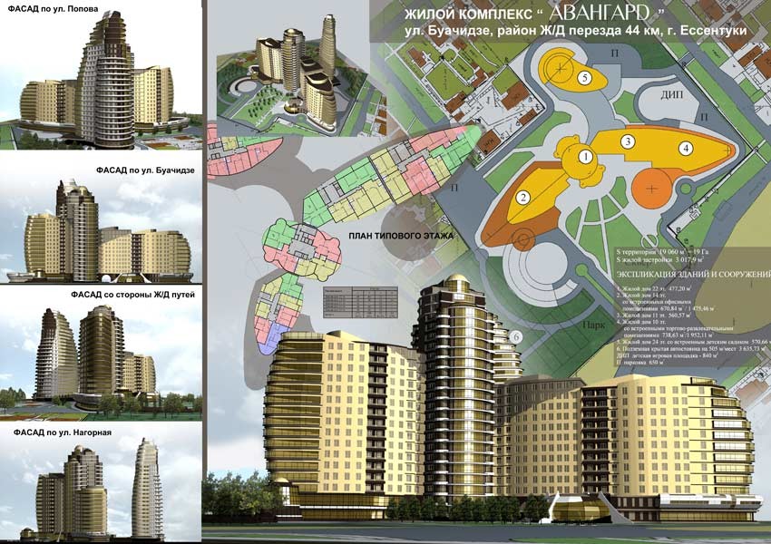 Обложка проекта: Жилые комплексы