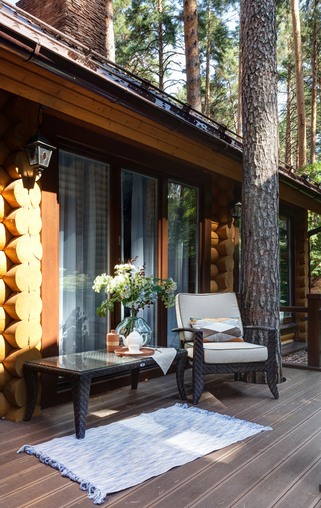 Нouse in a pine forest