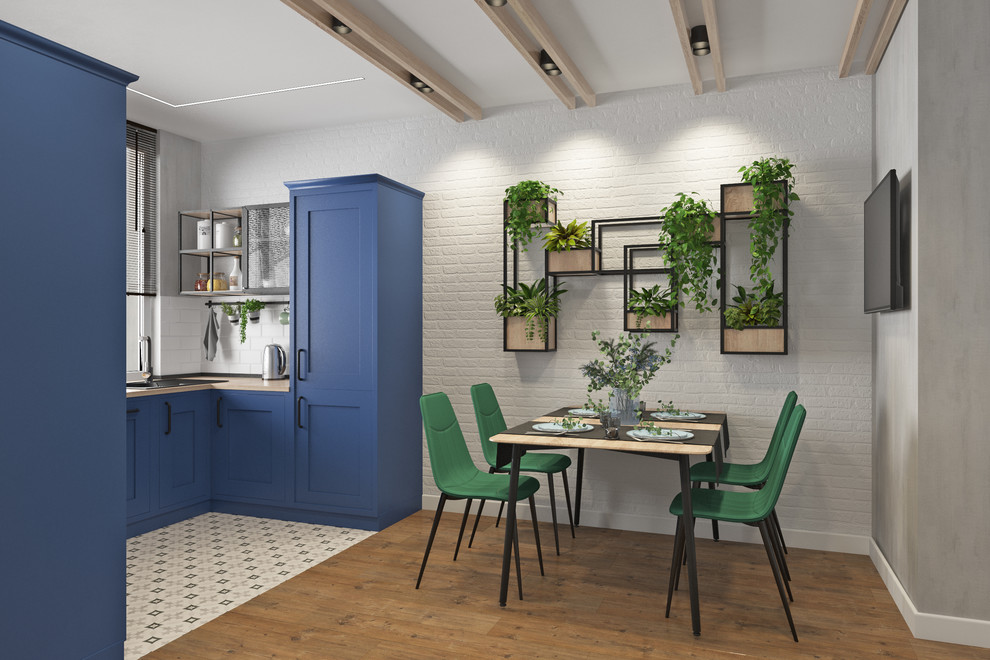 Квартира 60 кв.м  в стиле лофт + современный стиль.