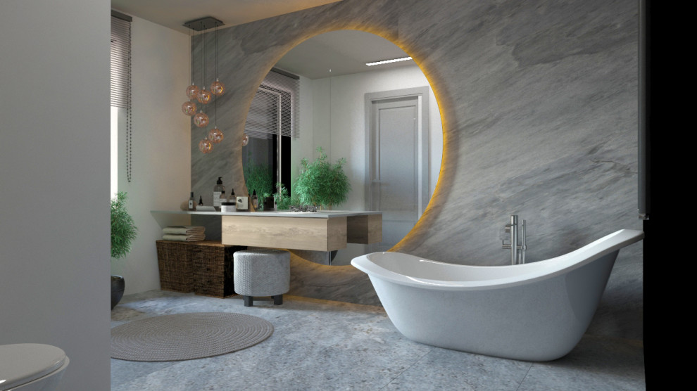 Загородный дом с высокими мансардными потолками