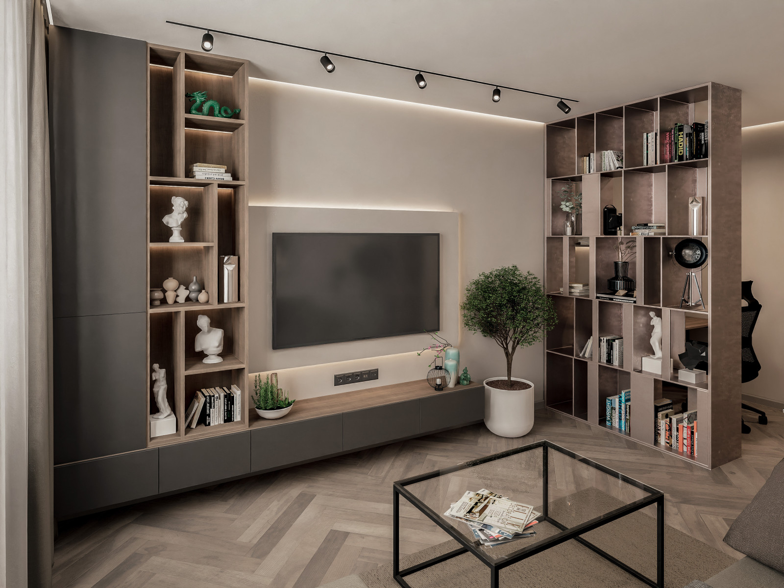 Дизайн-проект двухкомнатной квартиры 69 м2