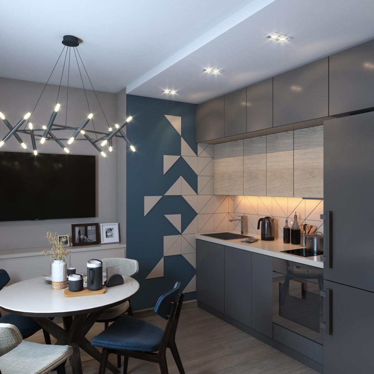 Кухня-гостиная. ул.Семьи Шамшиных