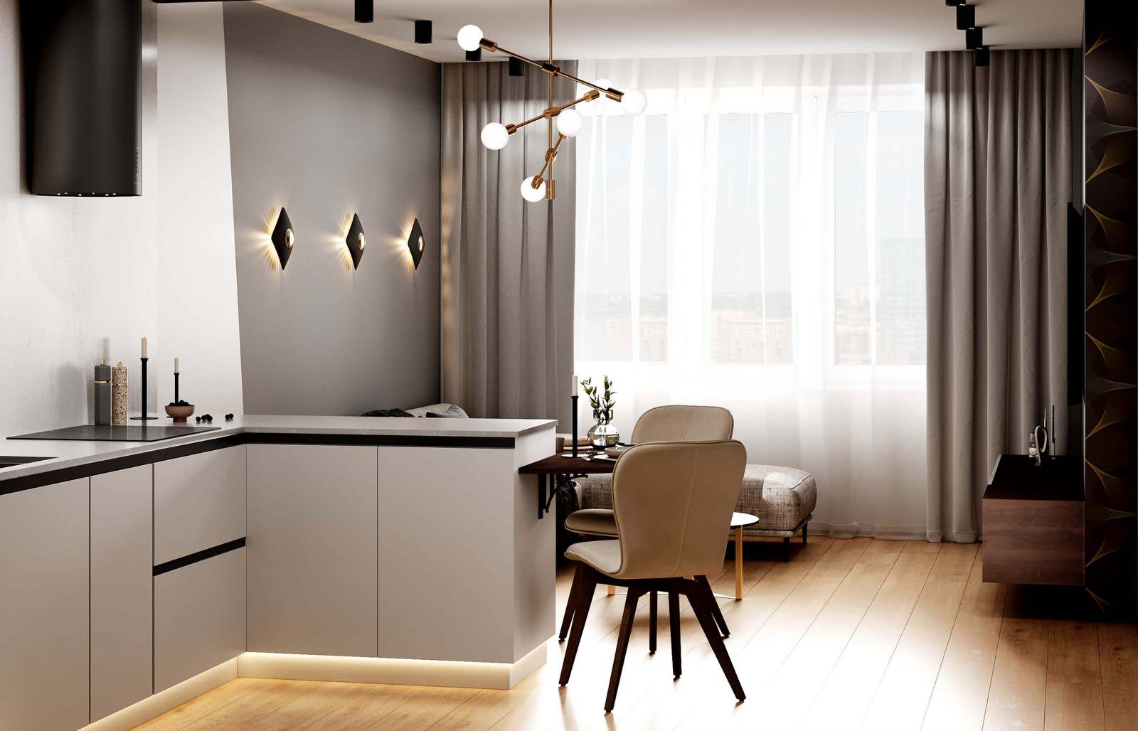 ЖК Царев Сад, 3 комнаты, 80 м²