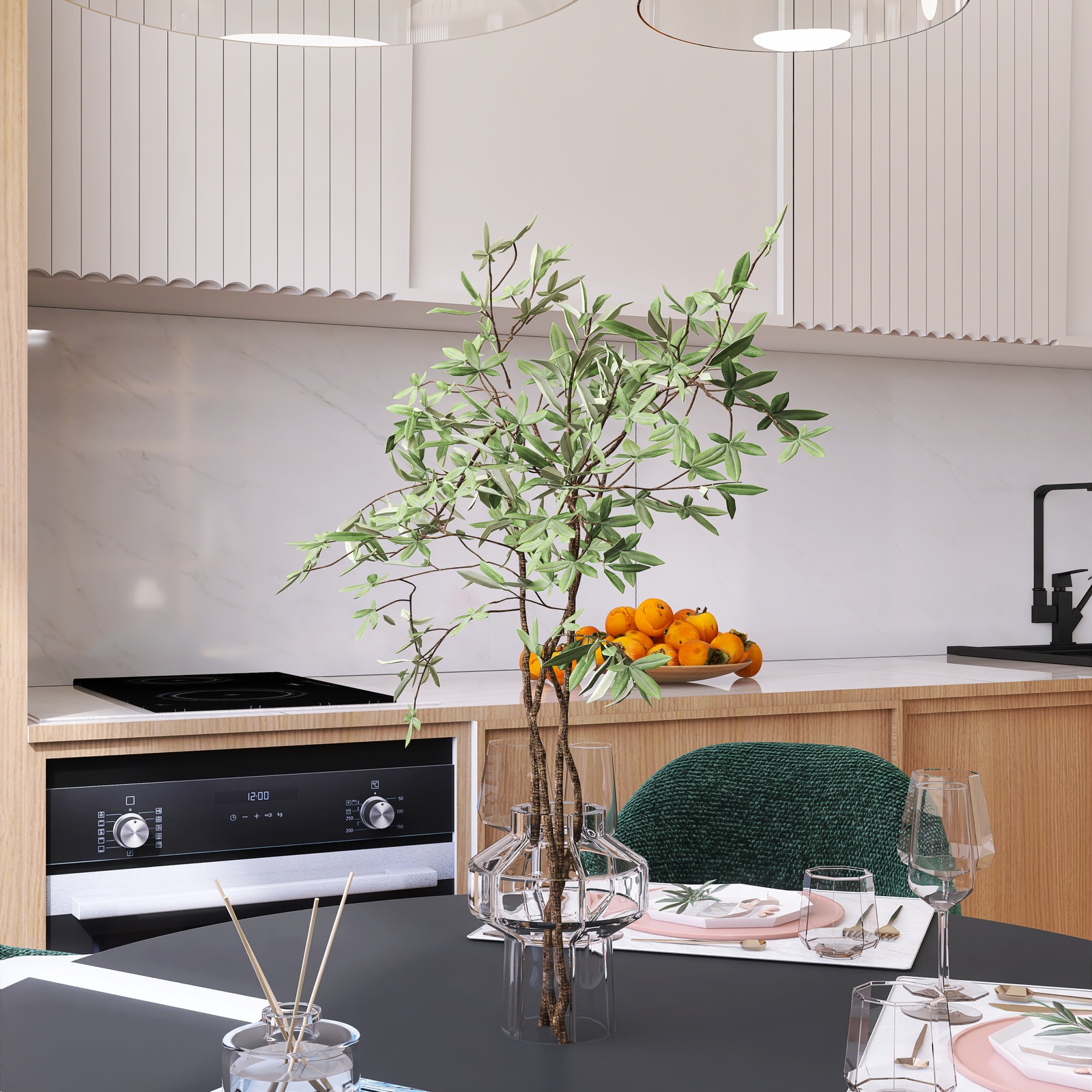 3 комнатная квартира в современном стиле для молодой семьи, Москва