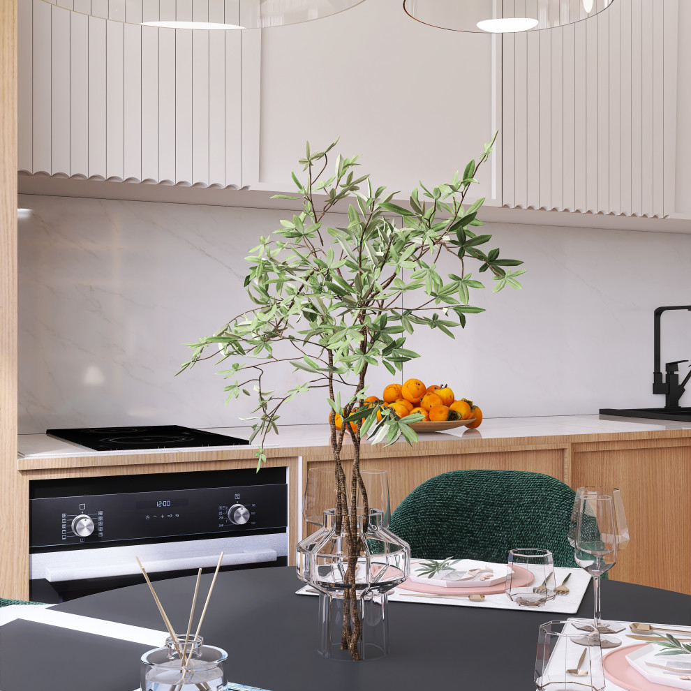 3 комнатная квартира в современном стиле для молодой семьи, Москва