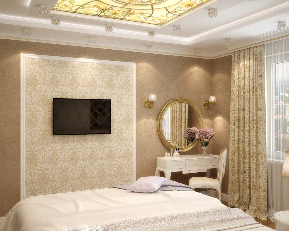 European elegance in bedroom design - 3D vizualisation