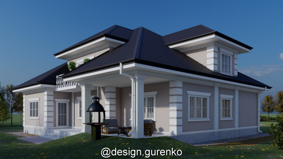 Обложка проекта: Пооект фасада в классическом стиле