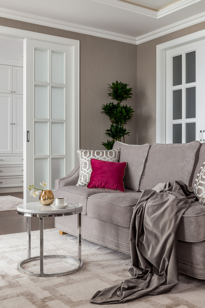 Квартира с сочными акцентами в Неоклассике