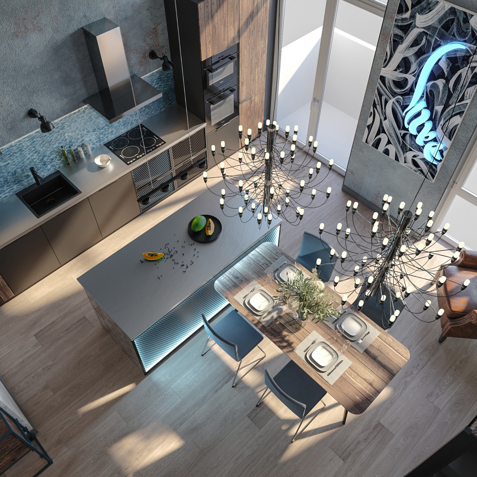 Кухня-гостиная