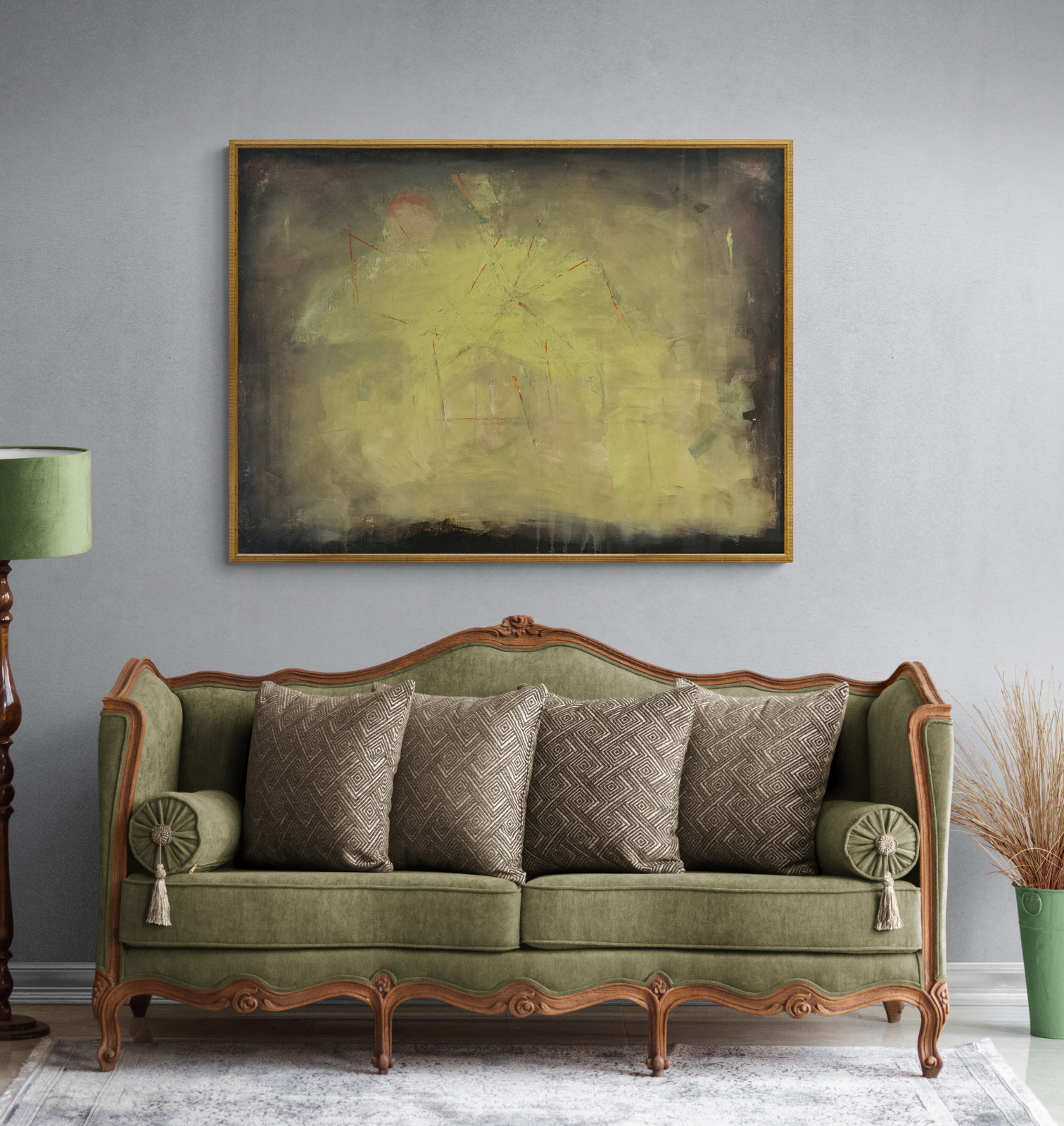 Абстрактные картины в интерьере_1