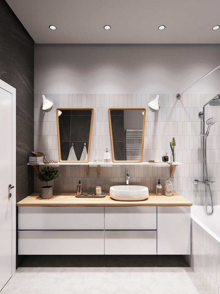 Белая квартира на набережной в ЖК Ривер парк