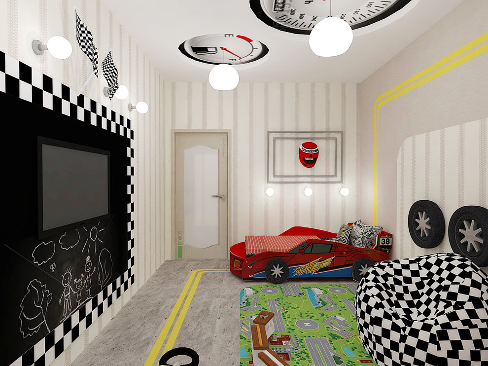 Детская комната для маленького гонщика