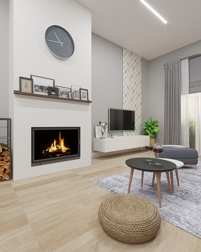 Обложка проекта: Кухня-гостиная сканди