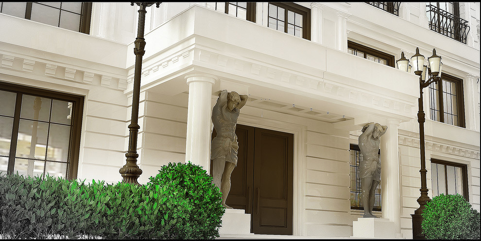 Разработка дизайна фасада здания