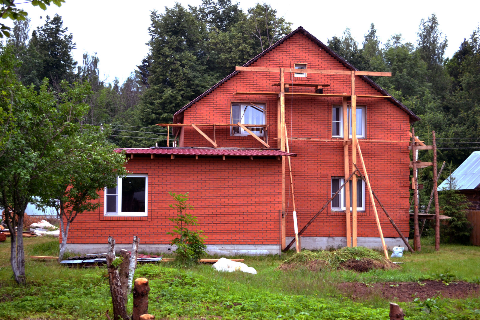 Облицовка фасада кирпичом